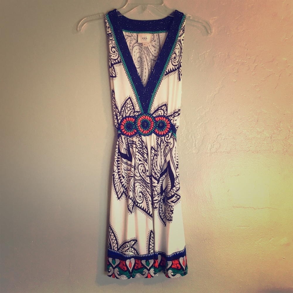 Cute dress with beaded design